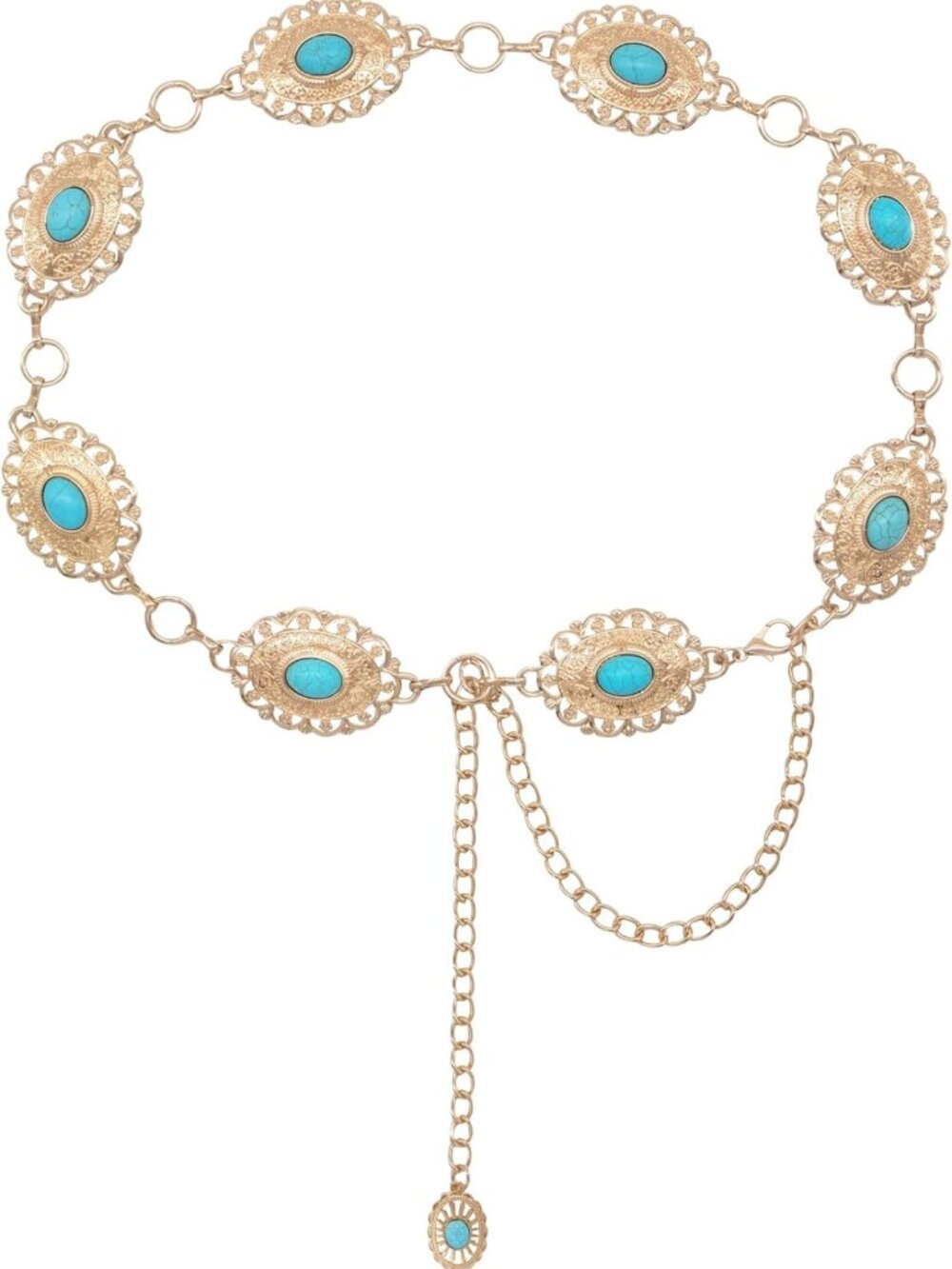 Stylish Western Metal Concho Belt for Women - Perfect for Dresses, Jeans